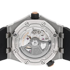 Audemars Piguet Stainless Steel Rubber 42mm Royal Oak Offshore Watch Green 15720ST