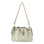 Chanel Caviar Quilted Mini 25 Handbag Light Green