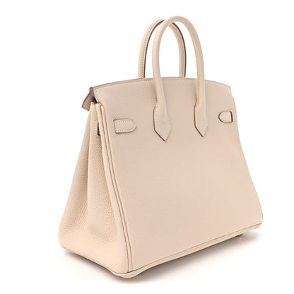 Togo Birkin 25 Craie Handbag
