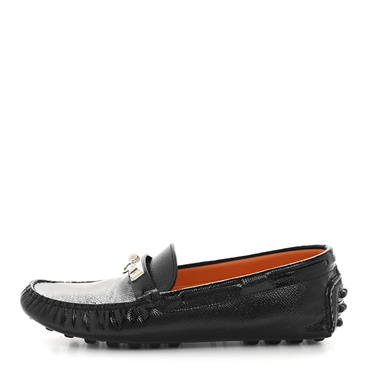 Patent Epsom Irving Driving Moccasin Loafers Black