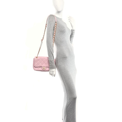 Medium Quilted Caviar Flap Shoulder Bag
