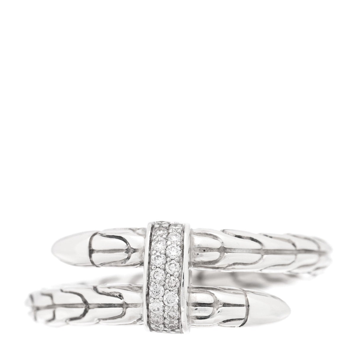 Sterling Silver Diamond Spear Ring 54 7