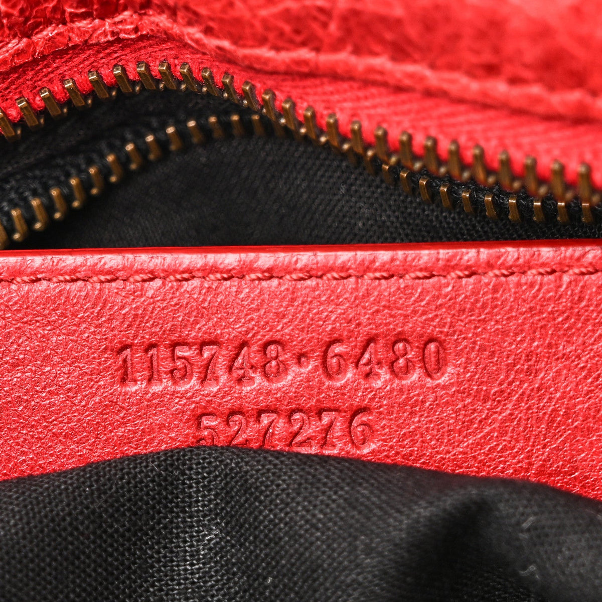 Agneau Classic Hardware City Rouge Coque Handbag