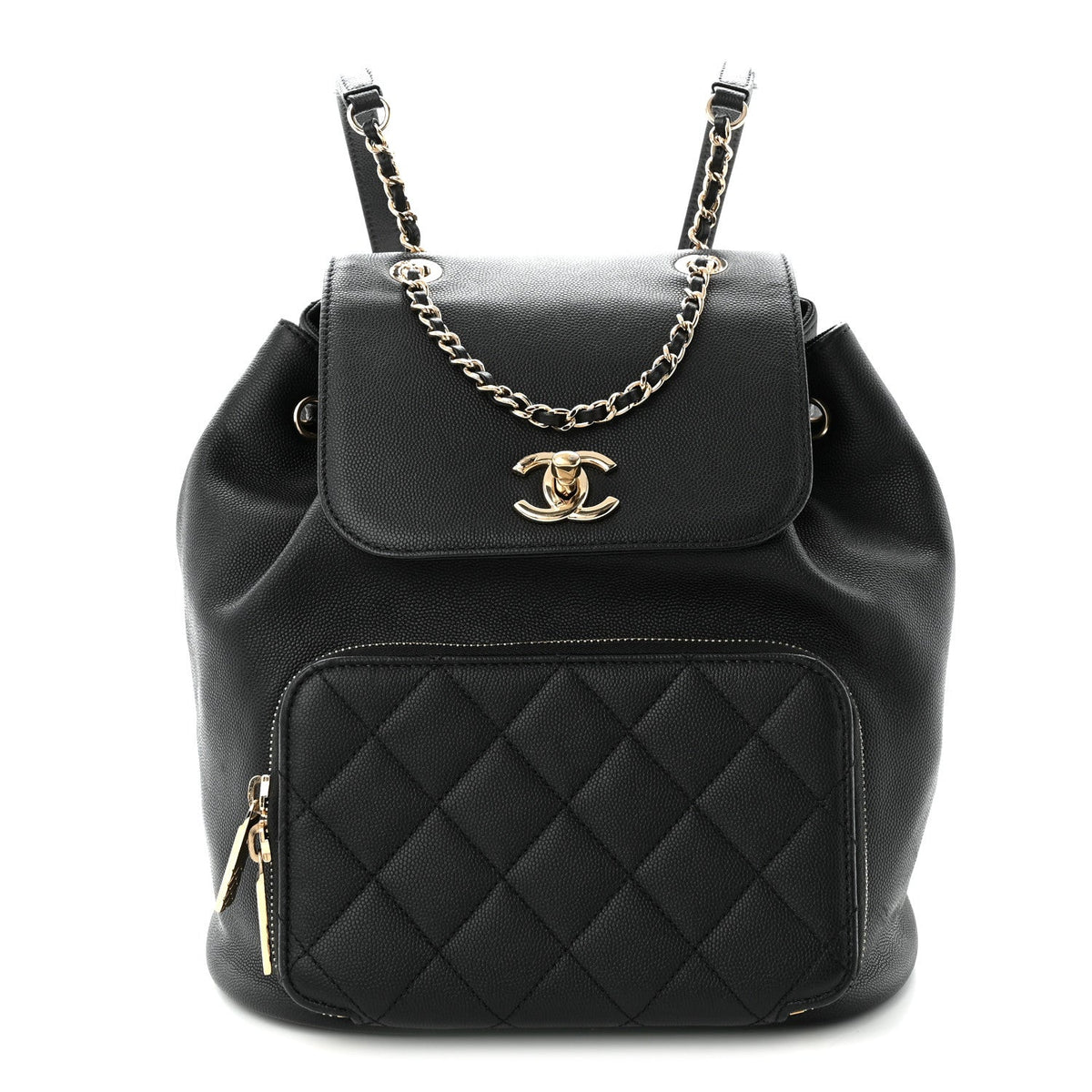 Quilted Caviar Backpack
