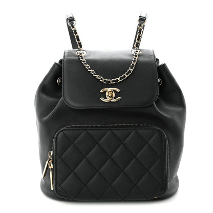 Quilted Caviar Backpack