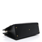 Gucci Calfskin Medium Diana Tote Bag Black Yellow Fluo