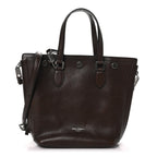 Dolce & Gabbana Tempesta Calfskin Atene Shopping Bag Brown