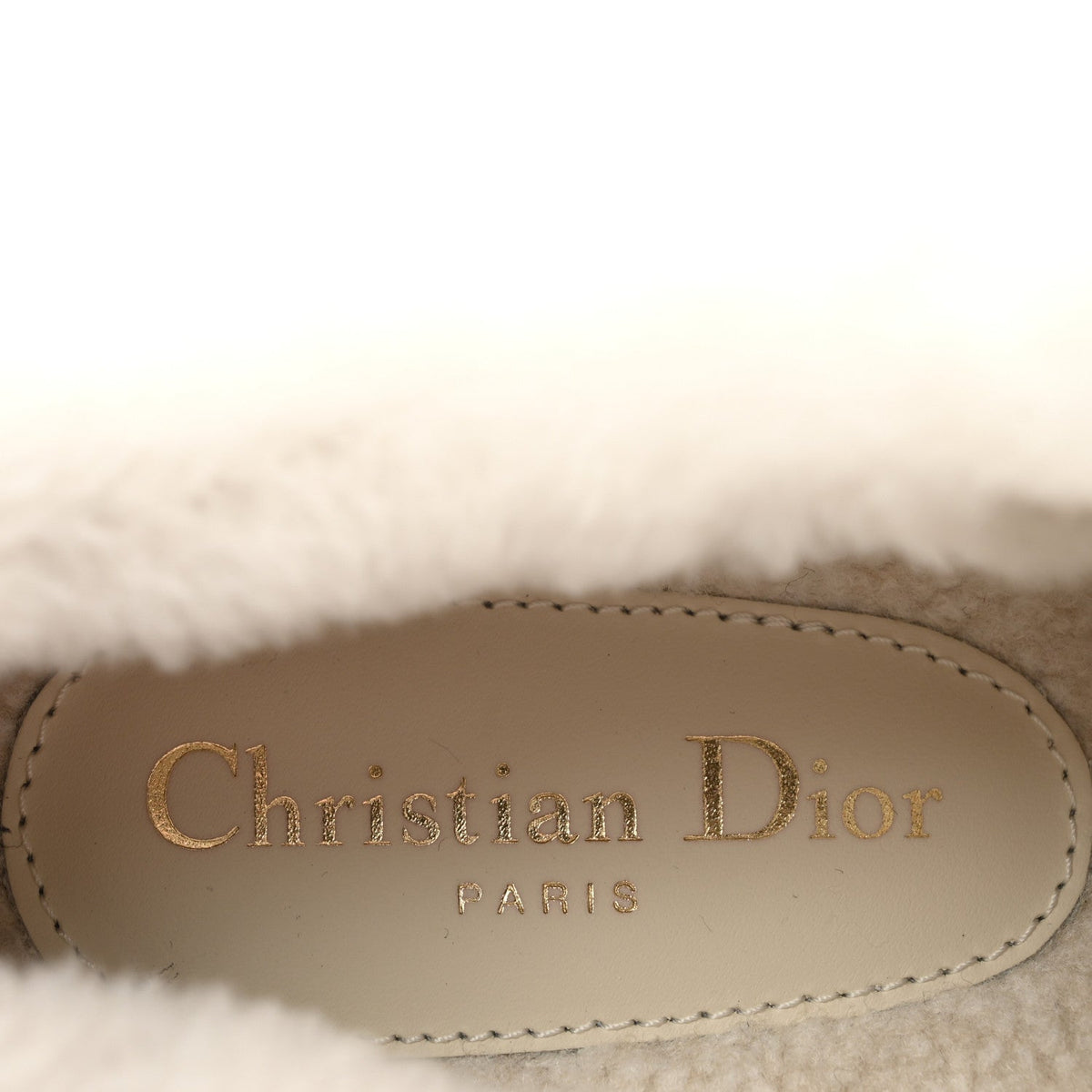 Christian Dior Canvas Shearling Women's Oblique Walk'N'Dior Platform Sneakers 39 Deep Blue