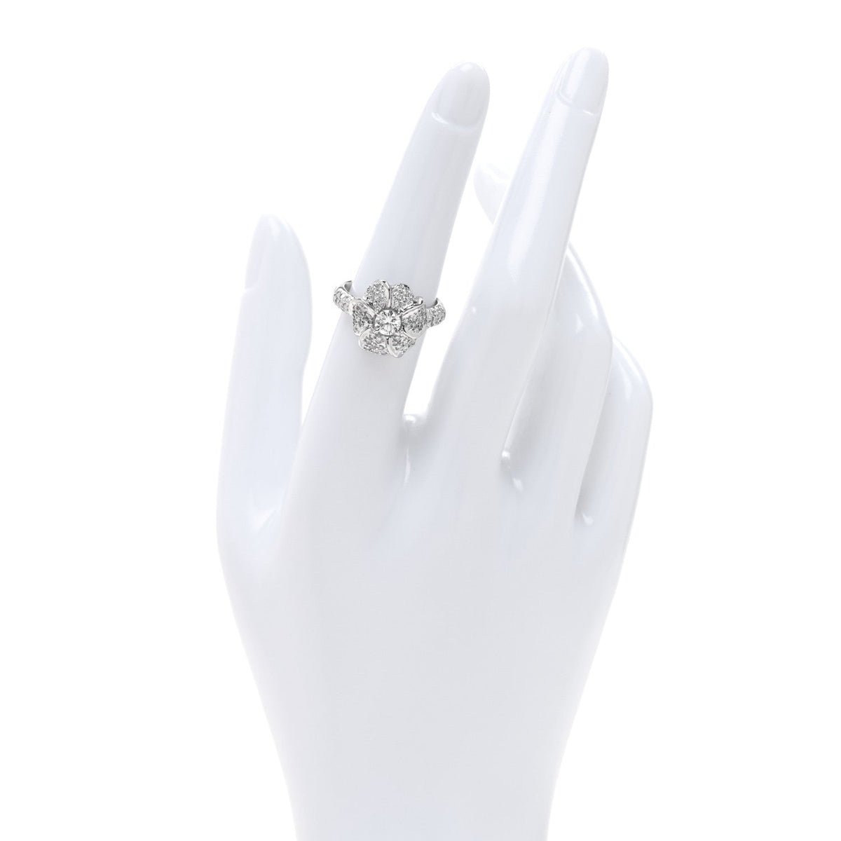Parker & West by FASHIONPHILEPlatinum Diamond .92ctw Flower Ring 53 6.5
