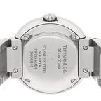 Tiffany Stainless Steel Diamond 24mm Atlas Quartz Watch Ice Blue