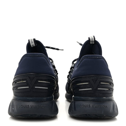 Louis Vuitton Neoprene Mesh Men's Fastlane Sneakers 37 Marine