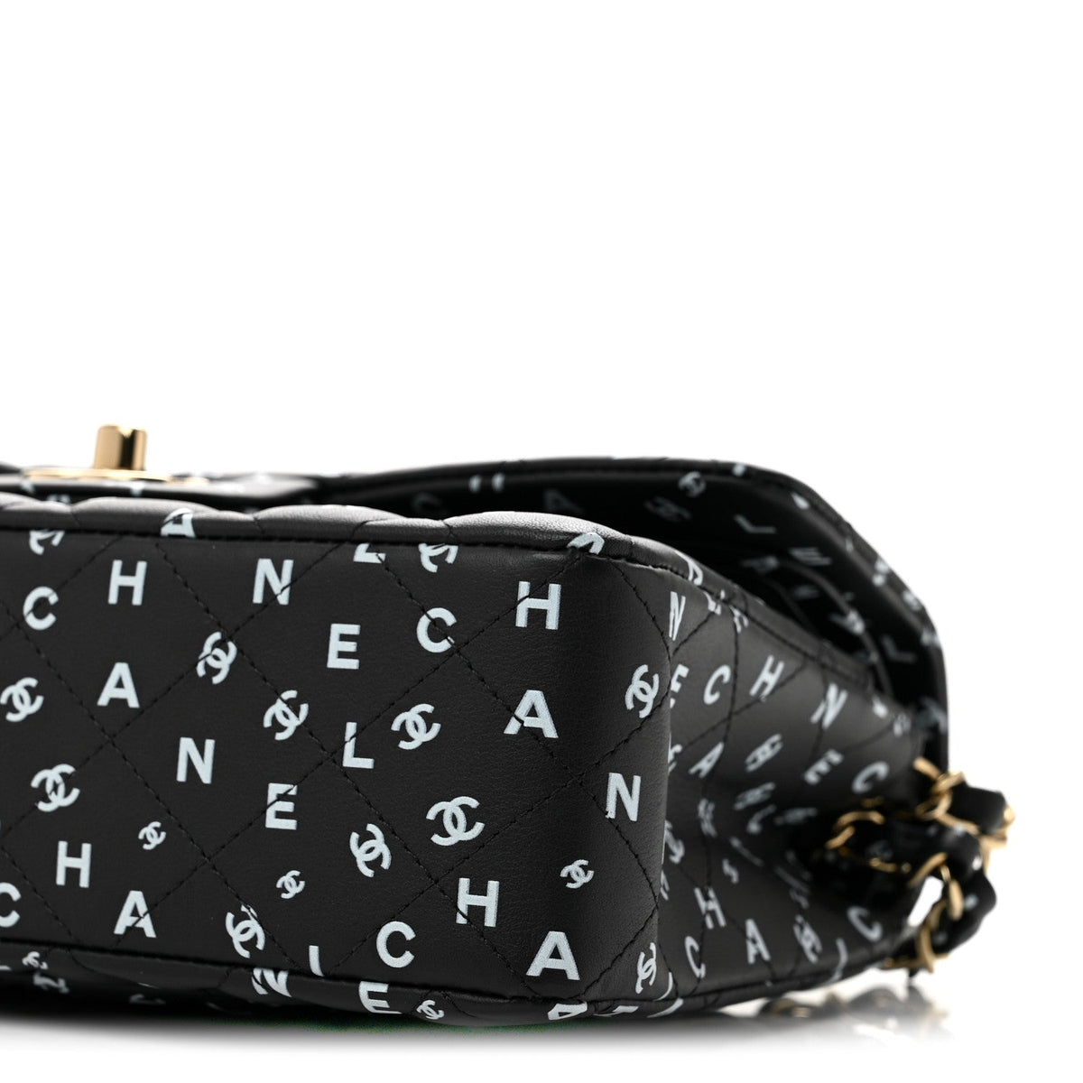 Small Quilted Calfskin Flap Shoulder Bag