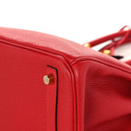 Hermes Togo Birkin 30 Rouge Casaque