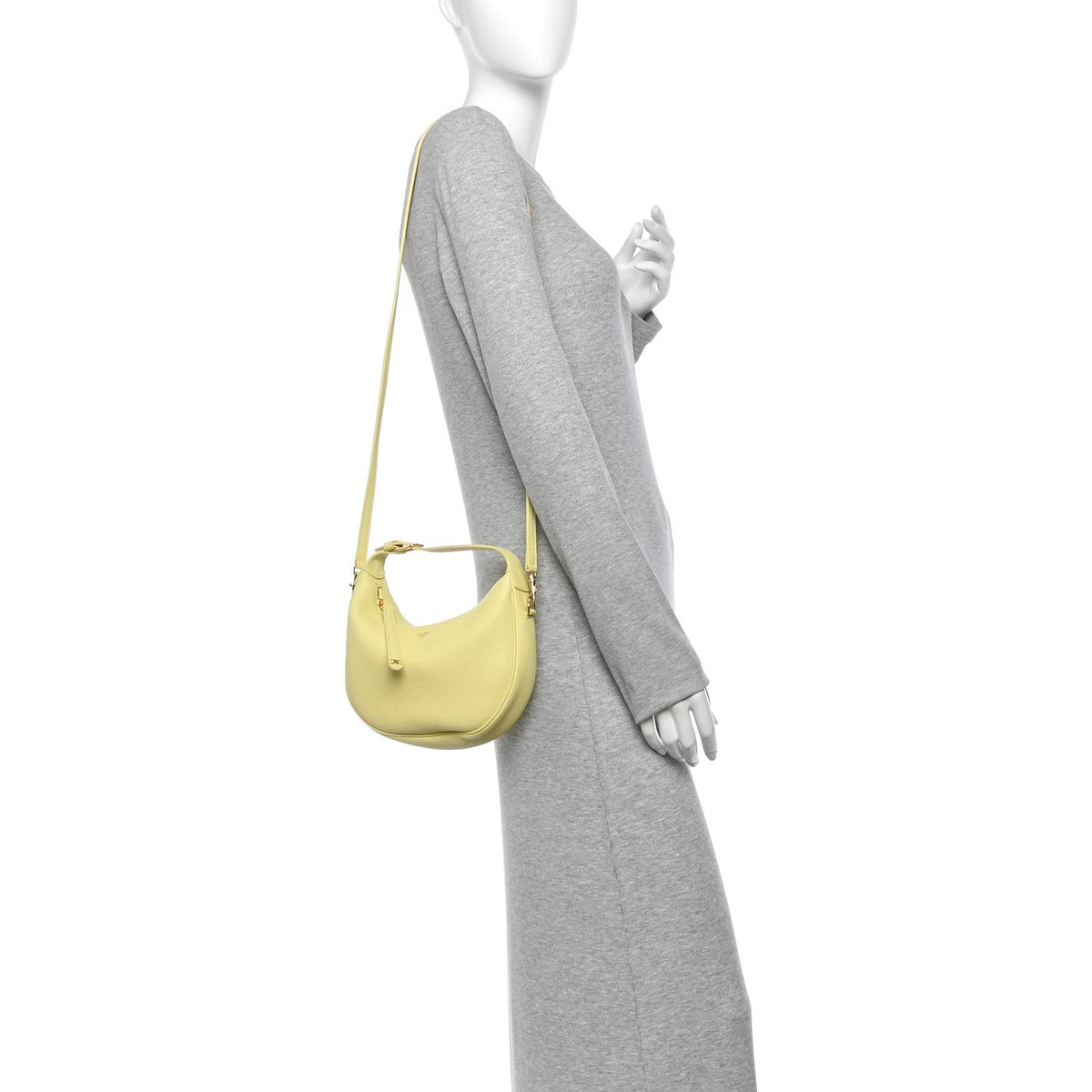 Celine Supple Grained Calfskin Teen Lulu Shoulder Bag Soft Lime