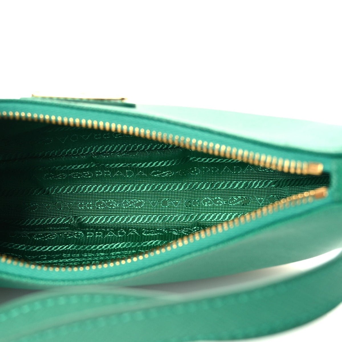 Prada Saffiano Lux Mini Re-Edition Shoulder Bag Mango