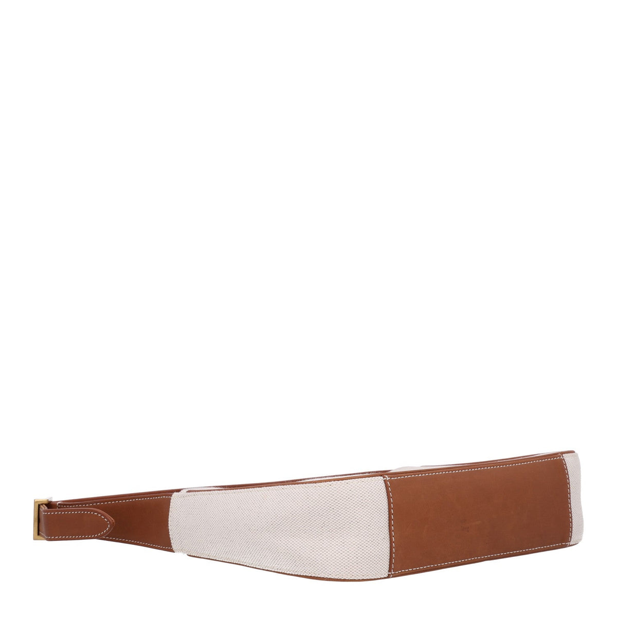 Calfskin Canvas Hobo Bag