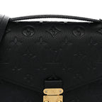 Louis Vuitton Monogram Empreinte Pochette Metis Bag Black