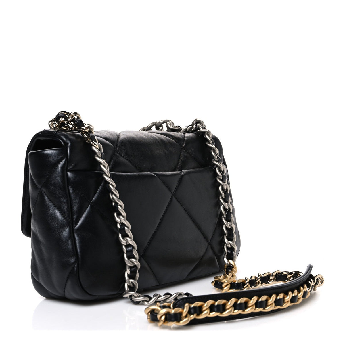 Medium Quilted Lambskin Flap Shoulder Bag