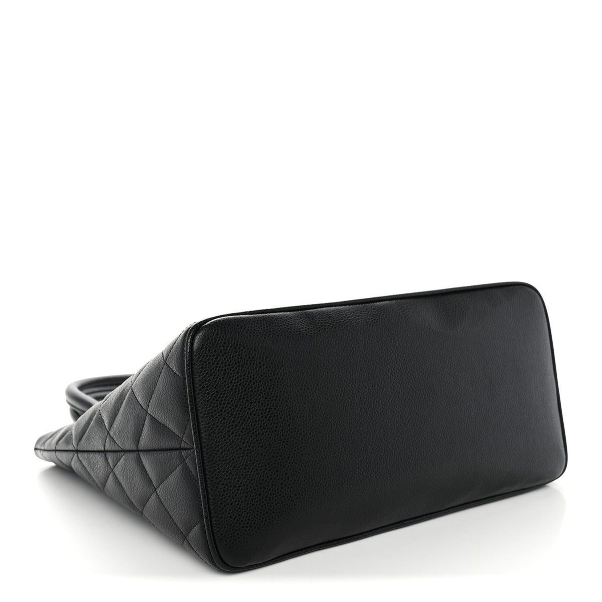 Quilted Caviar Tote Bag
