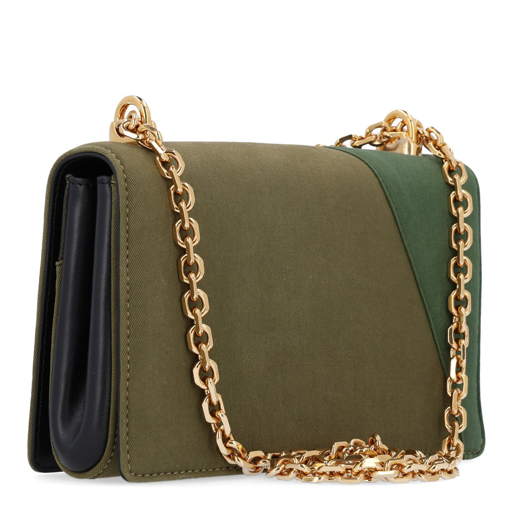 Dolce & Gabbana Cotton Camouflage Patchwork DG Girls Shoulder Bag Multicolor
