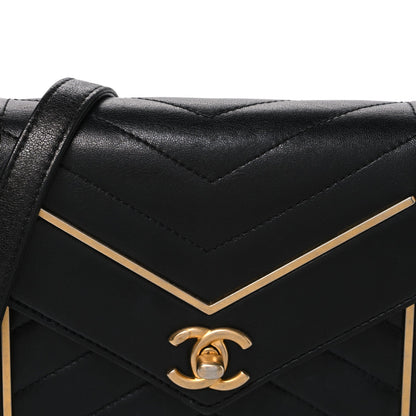 Quilted Lambskin Flap Shoulder Bag