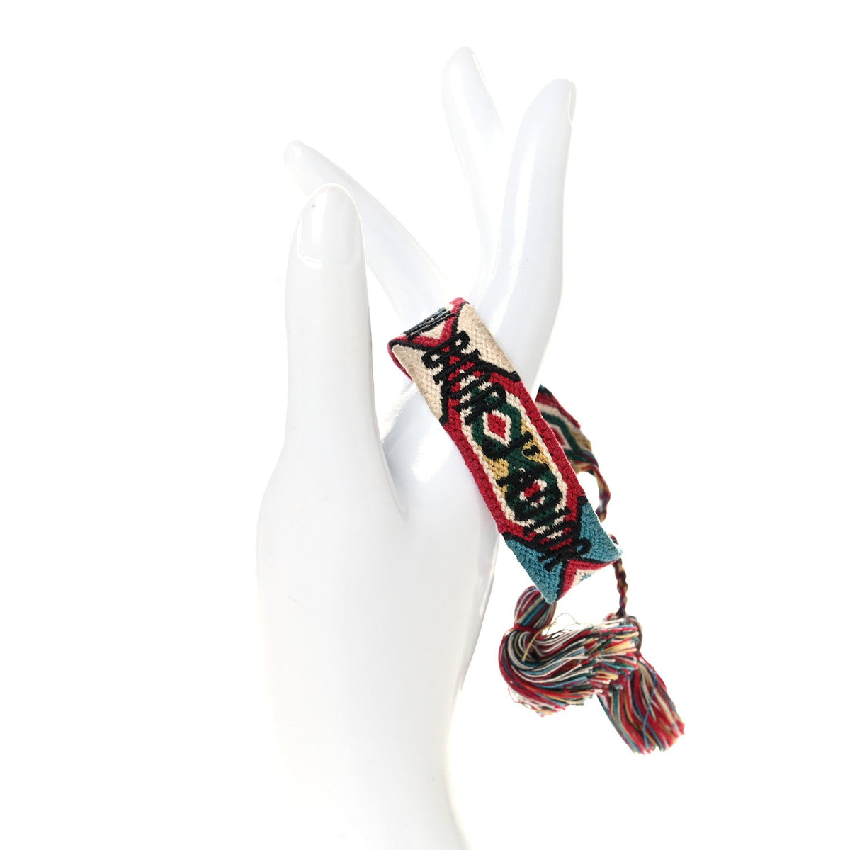 Christian DiorWoven Cotton J'Adior Friendship Bracelet Multicolor