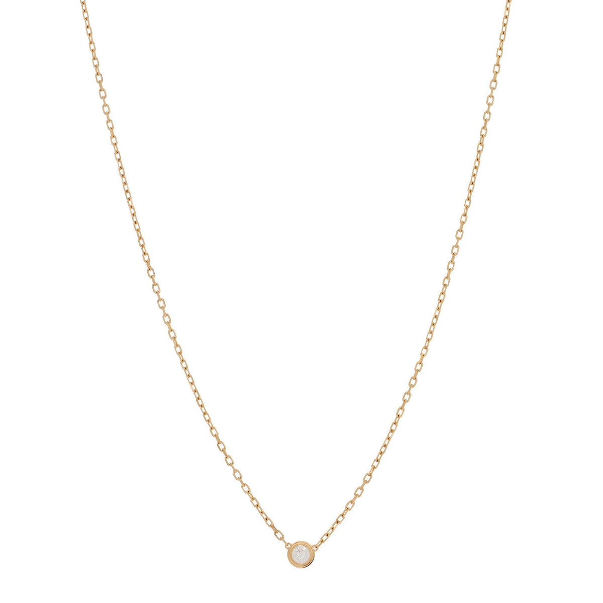 18K Yellow Gold Diamond SM D'Amour Pendant Necklace