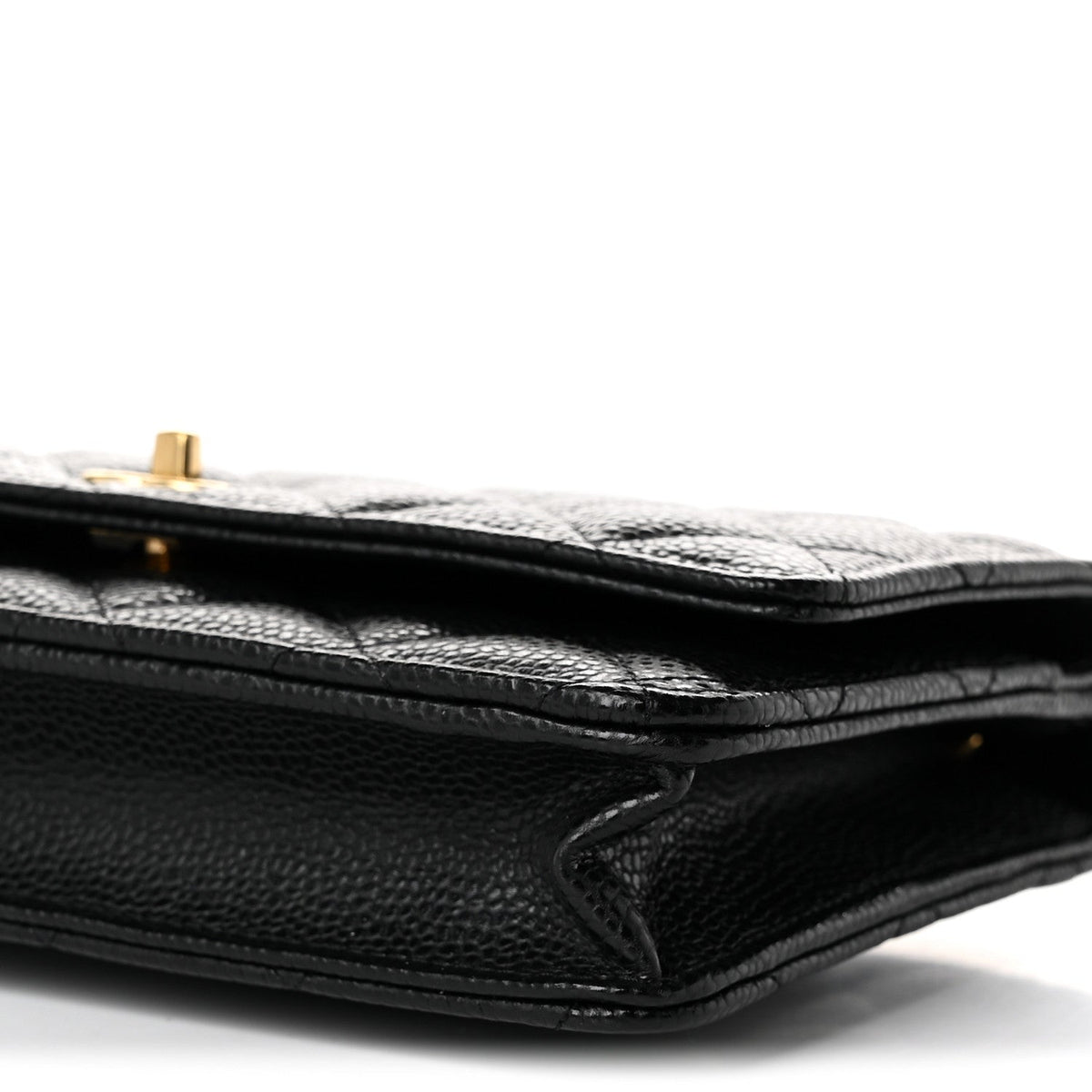Quilted Caviar Wallet Bag