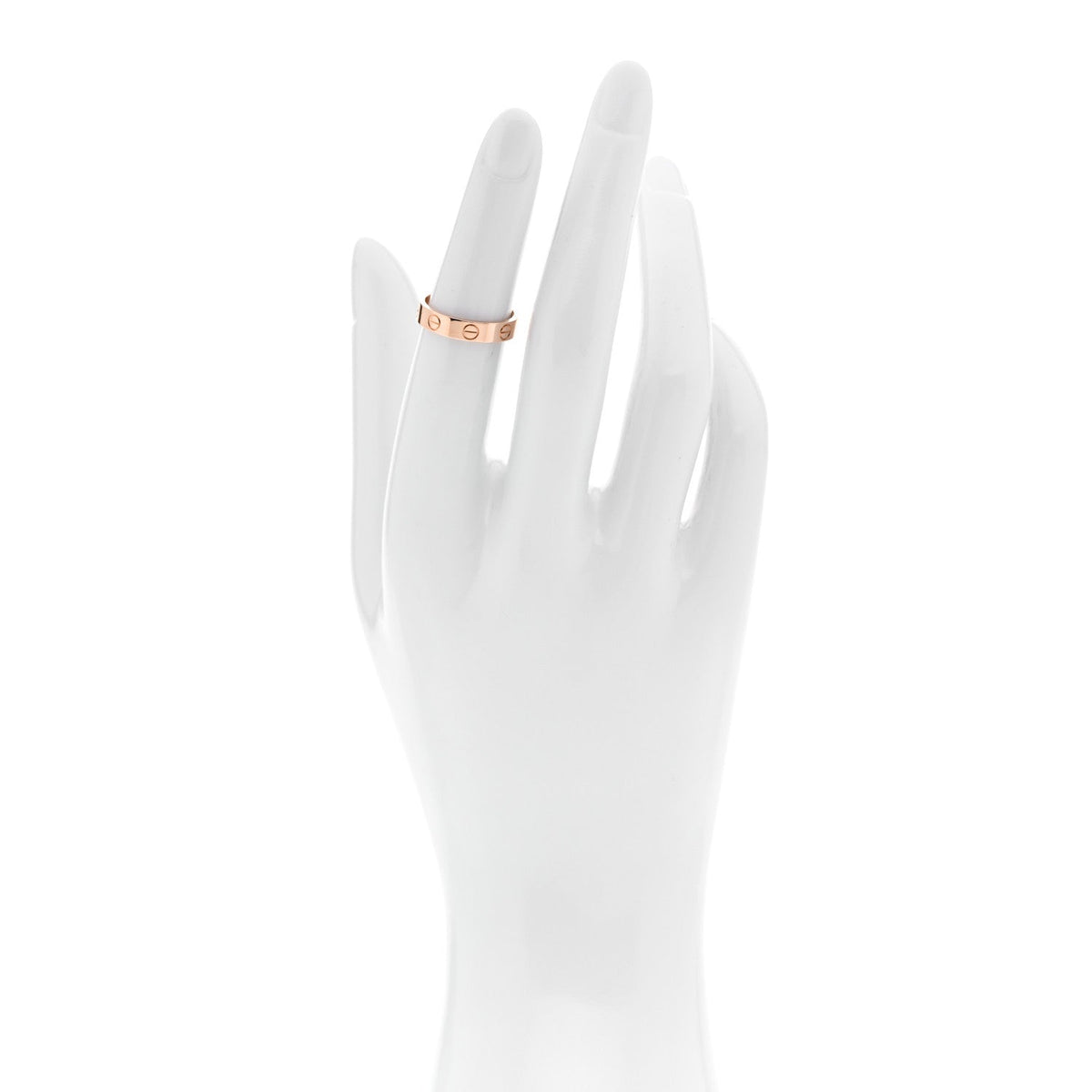 18K Pink Gold 3.5mm LOVE Wedding Band Ring 49 4.75