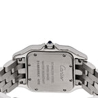 Cartier Stainless Steel Diamond 27mm Panthere Quartz Watch White