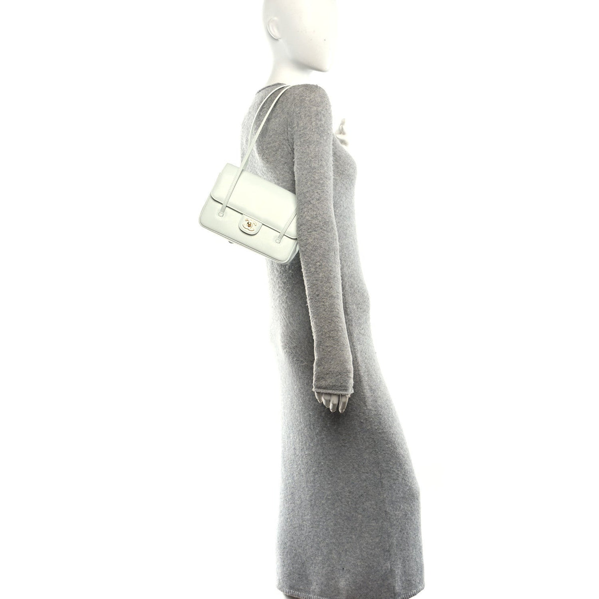 Small Caviar Flap Shoulder Bag