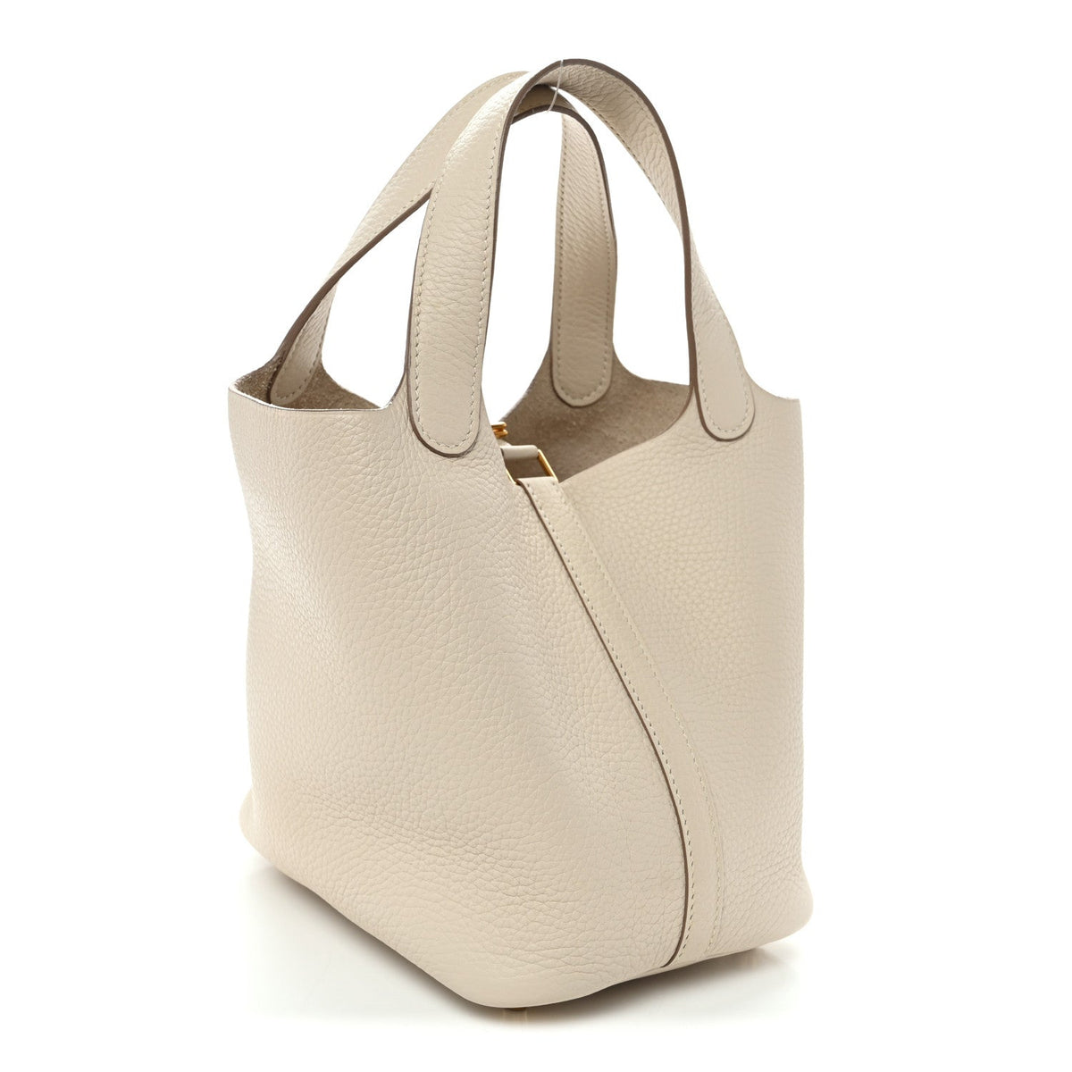 Taurillon Clemence Picotin Lock 18 Pm Cr Handbag