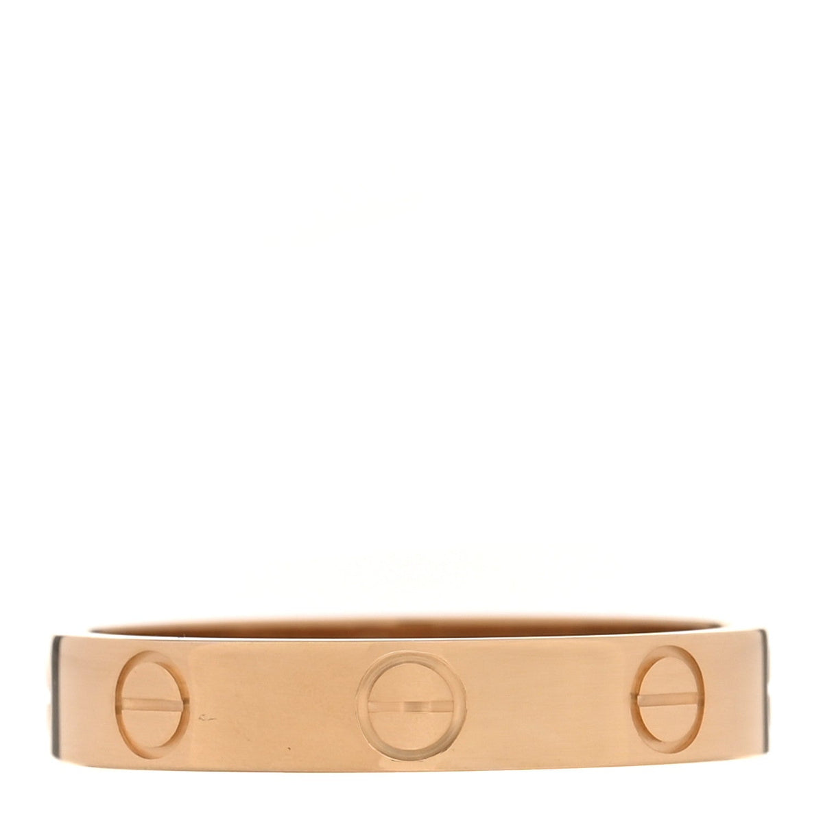 18K Yellow Gold 3.5mm LOVE Wedding Band Ring 55 7.25