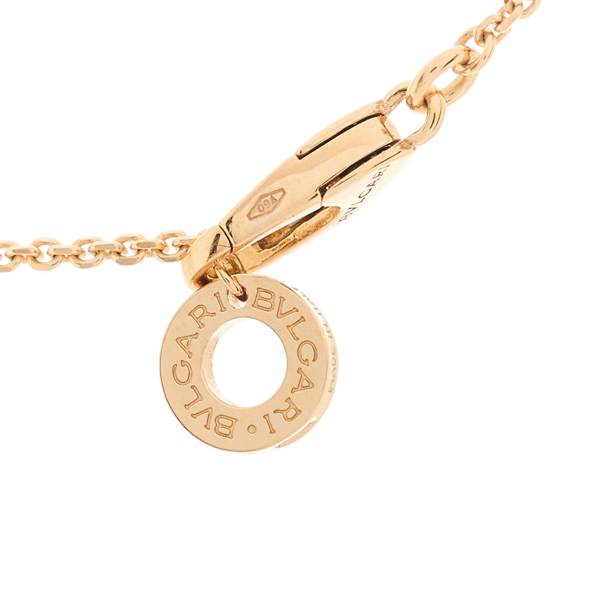 18K Rose Gold Diamond Mother of Pearl Small Divas' Dream Pendant Necklace