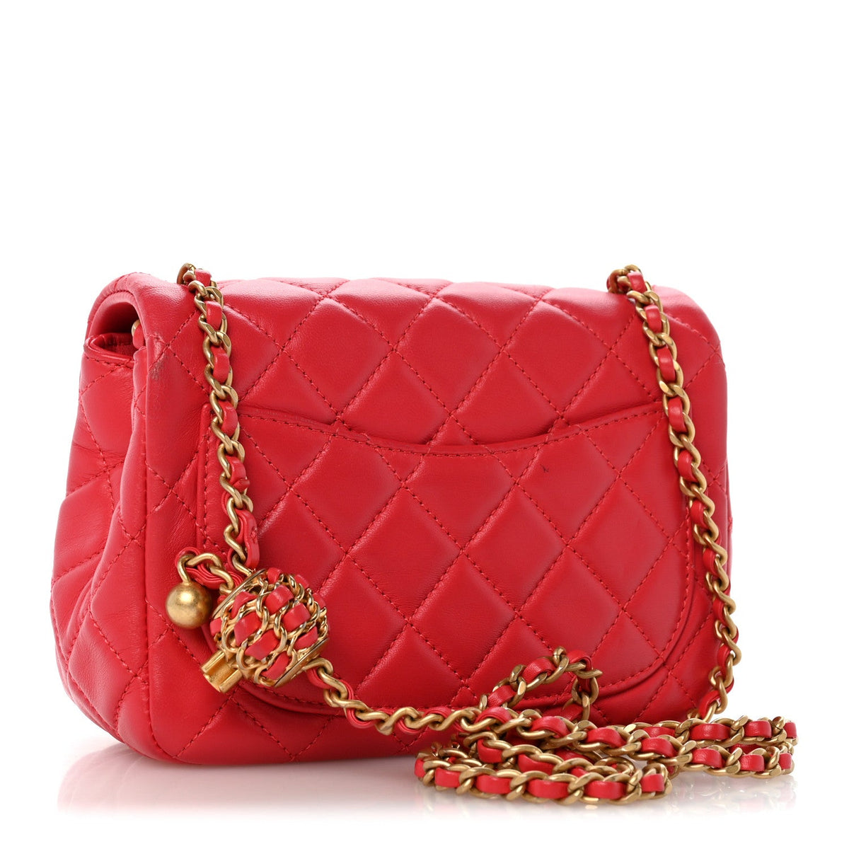 Mini Quilted Lambskin Flap Shoulder Bag