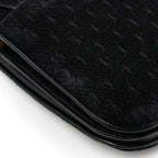 Saint Laurent Suede Le Monogramme Satchel Black
