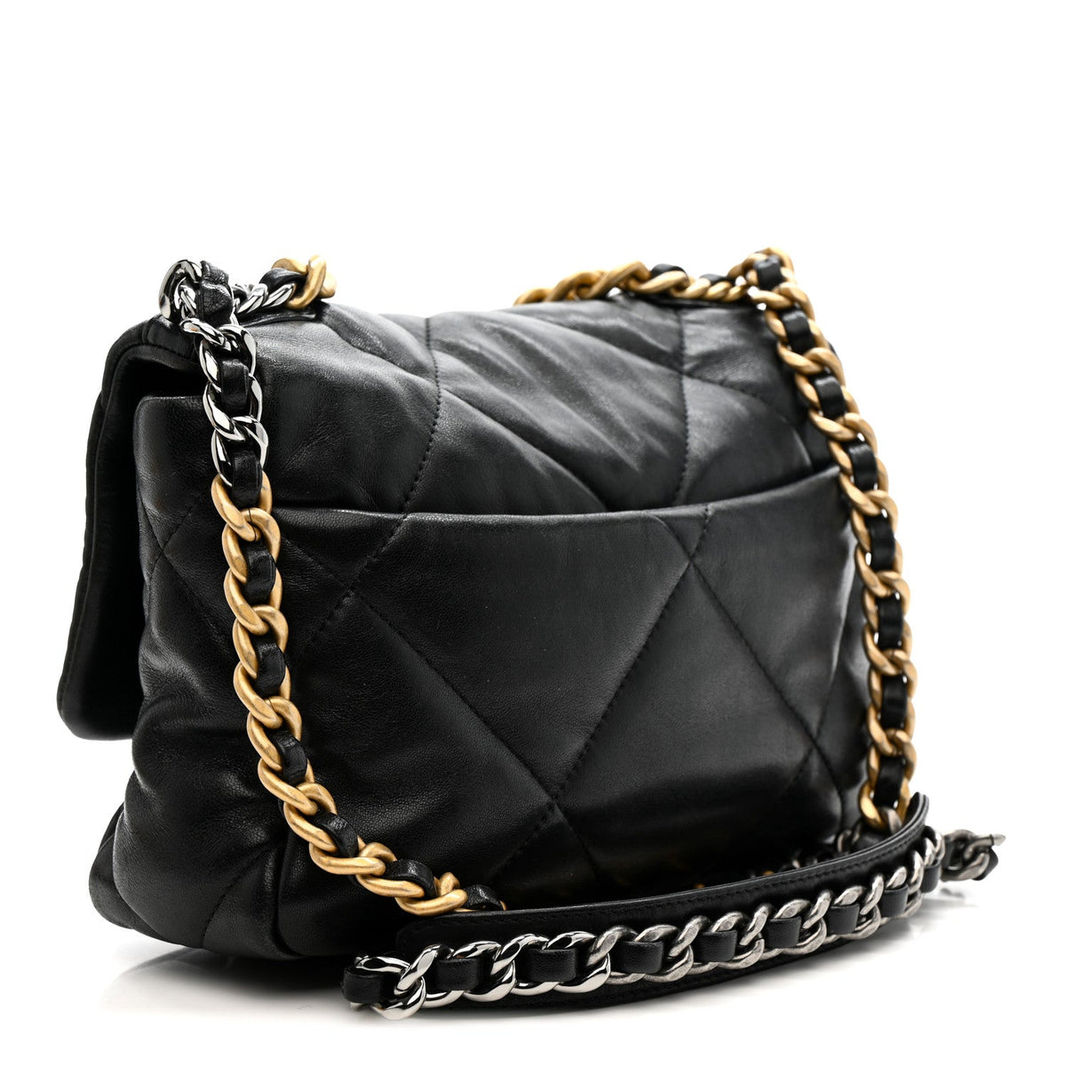 Medium Quilted Lambskin Flap Shoulder Bag
