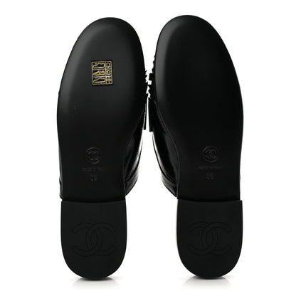 Chanel Shiny Crumpled Lambskin CC Women's Shoes