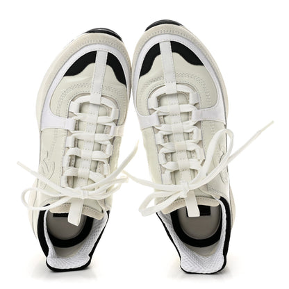 Chanel Calfskin Suede CC Women's Sneakers