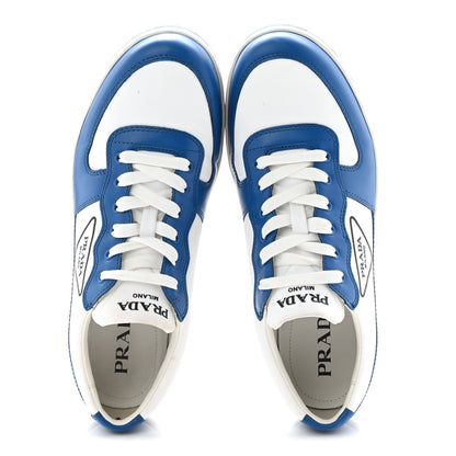 Prada Vitello Sport Spazzolato Downtown Women's Sneakers Black and White