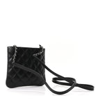 Chanel Lambskin Quilted Uniform Crossbody Bag Black