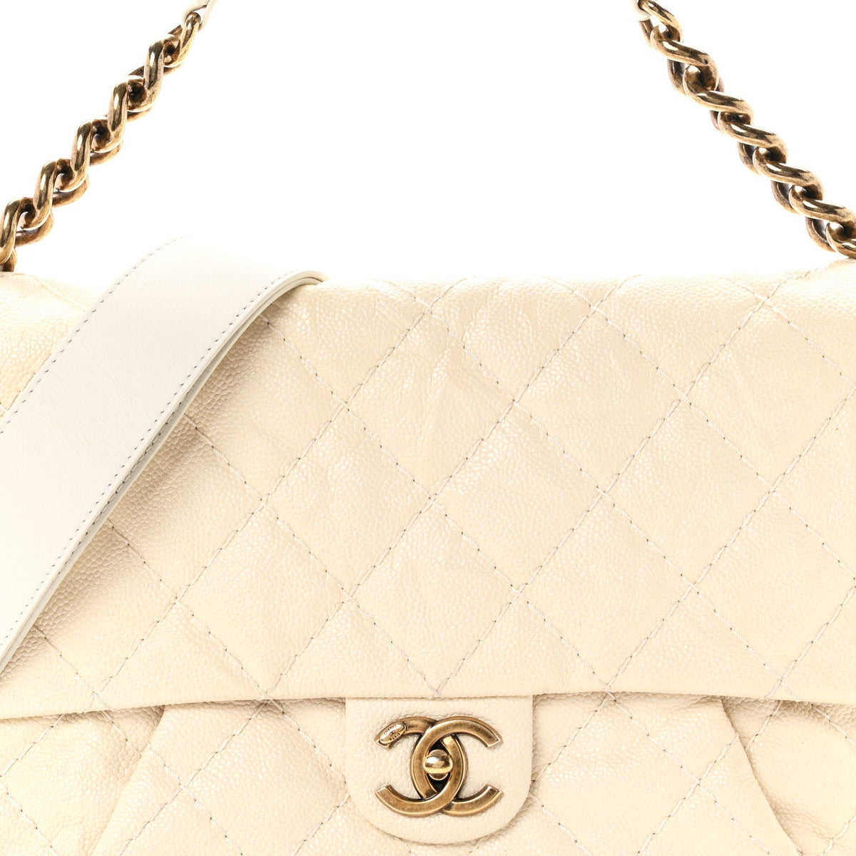 Medium Calfskin Flap Shoulder Bag