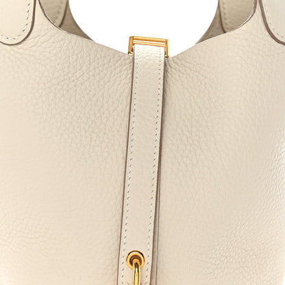 Taurillon Clemence Picotin Lock 18 Pm Cr Handbag
