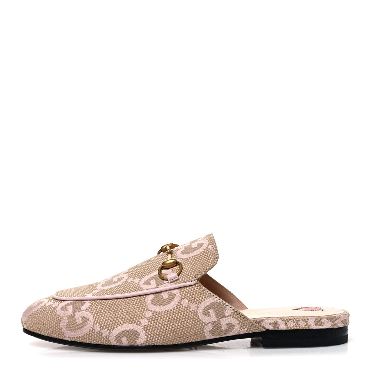 Monogram Macro GG Nappa Charlotte Princetown Slippers Beige Perfect Pi