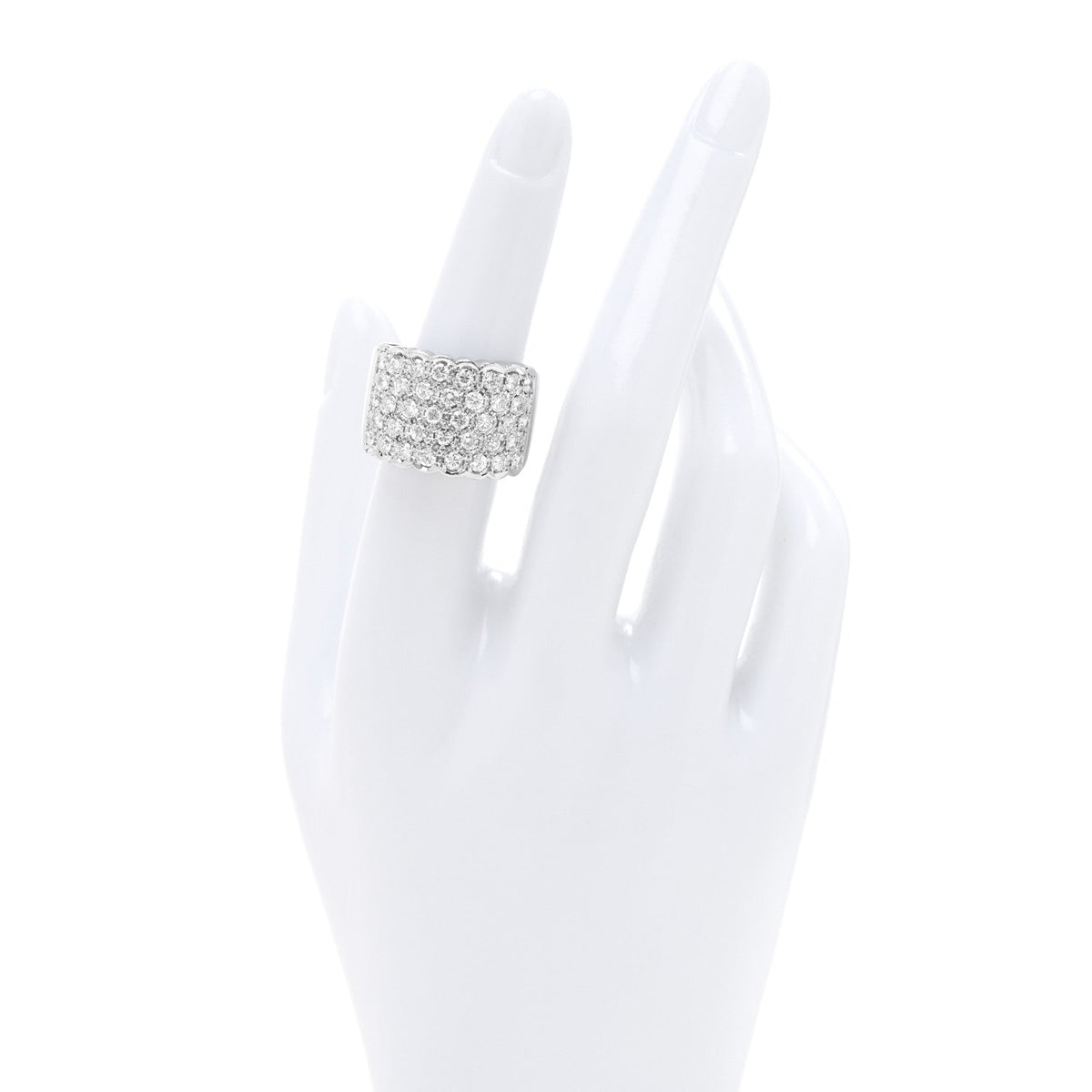 Parker & West by FASHIONPHILEPlatinum Diamond 2.06ctw Half Band Ring  52 6