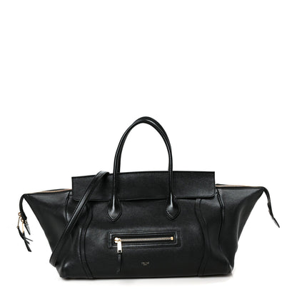 Medium Lambskin Travel Bag - Black