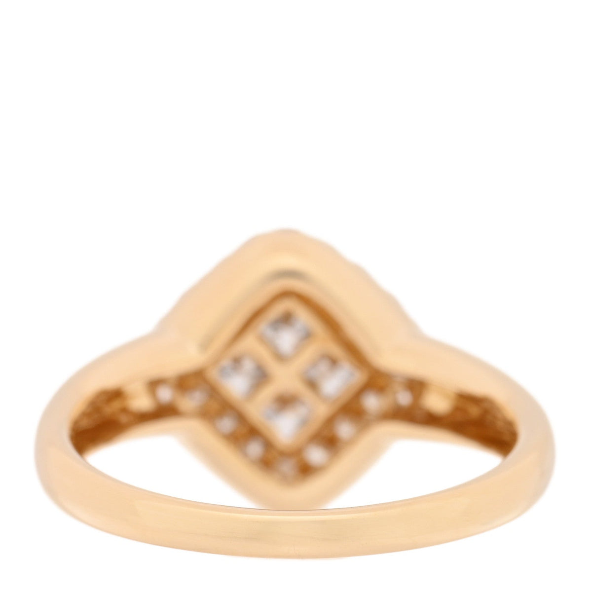 Parker & West by FASHIONPHILE18K Yellow Gold Diamond .85ctw Square Ring 54 6.75
