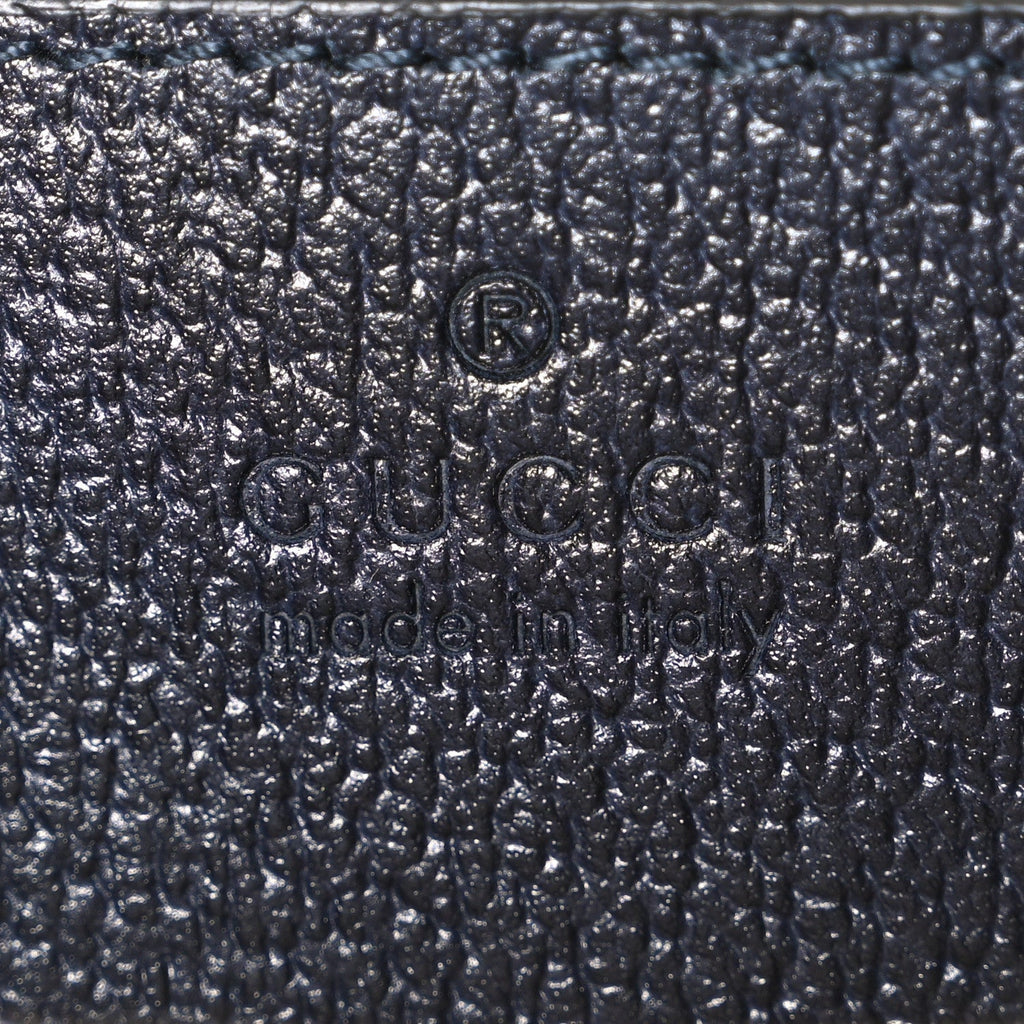 Gucci GG Supreme Calfskin Mini Ophidia Top Handle Bag Beige Blue