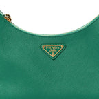 Prada Saffiano Lux Mini Re-Edition Shoulder Bag Mango