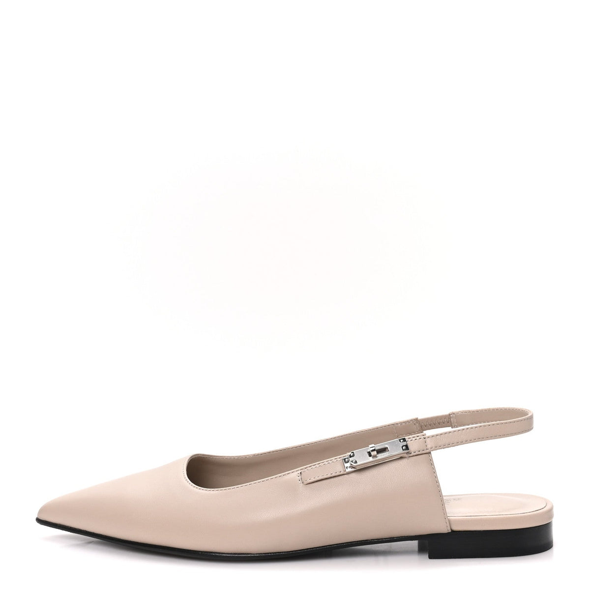 Nappa Lovely Slingback Flats Beige Galet